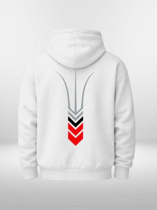 White Velocity Hoodie
